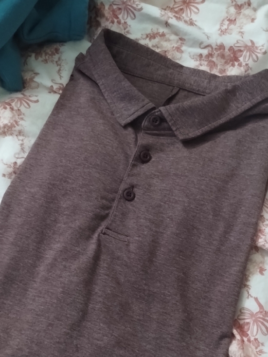 lululemon athletica Other - lululemon athletica Red Heather Long-Sleeve Polo